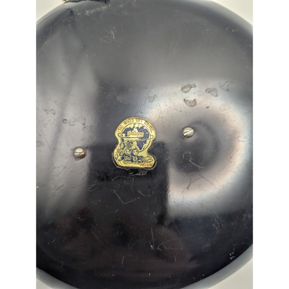 Vintage Japanese Black Gold 3D Relief Wall Plaques Set 2 The World Gift Co Japan - Picture 9 of 9